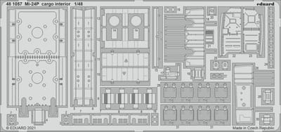 Eduard Modelbouwdecoratie - 481057 Cargo Interior for Mi-24P- Photo-etch