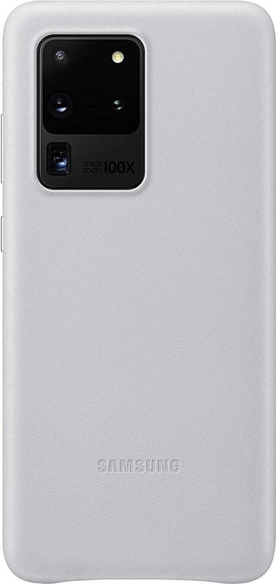 Samsung Leather Cover - Samsung Galaxy S20 Ultra - Lichtgrijs