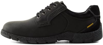 camel active Leren Schoen met stevige zool - Maat menswear-41 - Zwart