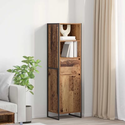 vidaXL - Boekenkast - Oud - Hout - 43 - x - 36 - x - 150.5 - cm - Bewerkt - hout