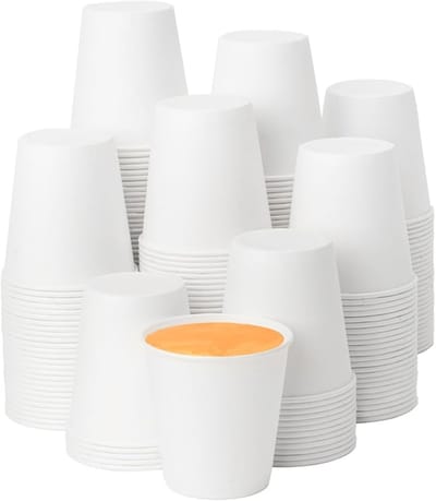 Bekers Verpakking Van 100PCS Papieren Bekers 200ml Koffiebekers, Wegwerpbekers Partybekers Herbruikbare Drinkbekers Koffiebekers Karton