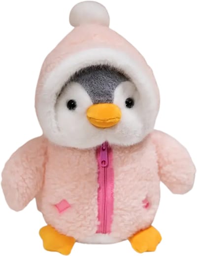 Livano Knuffel - Knuffelbeer - Knuffeldoekje - Groot - Meme - Baby - Pinguin - Stuffed Animal - Plushie - Plush - Dier - Roze