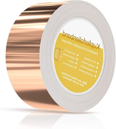 Koperband voor Slakkenbescherming, 50 mm x 50 m, Zelfklevend voor Tuinbedden, Duurzaam en Effectief tegen Slakken, Alternatief voor Slakkenkorrels