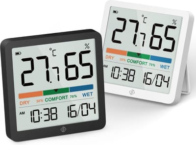 Temperatuurmeter Binnen - Huisthermometer - Weerstation Binnen - Thermometer Binnen Digitaal - Kamer Thermometer - Binnenthermometer - Huisthermometer Binnen - Digitale Thermometer - Binnenshuis