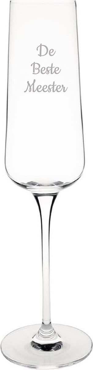 Gegraveerde Champagneglas 27cl De Beste Meester
