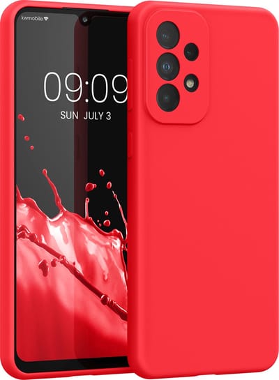 kwmobile telefoonhoesje geschikt voor Samsung Galaxy A33 5G - Hoesje met siliconen coating - Smartphone case in awesome pink