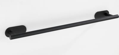 WENKO Turbo-Loc® Handdoekhouder Orea Uno RVS zwart mat 60cm breed - Handdoekrek - Bevestigen zonder boren - Zelfklevend - 10 jaar garantie