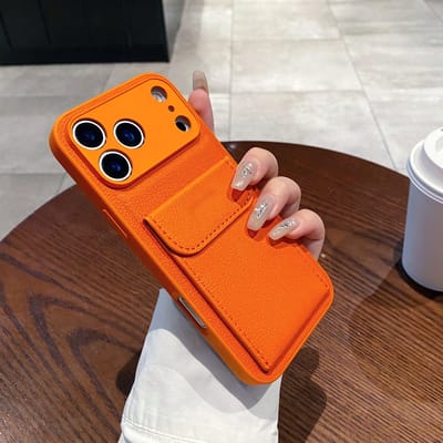 Lederen Textuur Mat Kaartsleuf Portemonnee Hoesje Voor iPhone 17 Air 16 15 14 13 12 11 Pro X XS XR Max 8 7 Plus Camera Beschermhoes iPhone 15 Pro