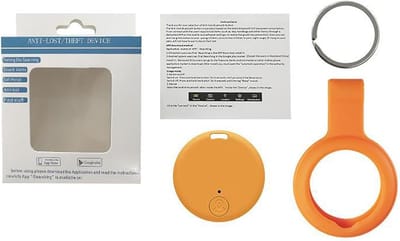 GPS Tracker - Huisdier Tracker Mini Tag - Voorwerpen Vinden - Realtime Wereldwijd - 3.8 cm Diameter - Zwart