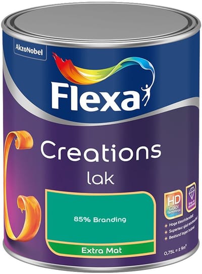 Flexa - Creations Lak Extra Mat - 85% Branding - Mengverf - 750 Ml