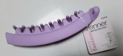 Zenner Fantasy limited edition - ponytail haar clip stay-in-hair - paars lila - kunststof - bananen klem - 16 cm