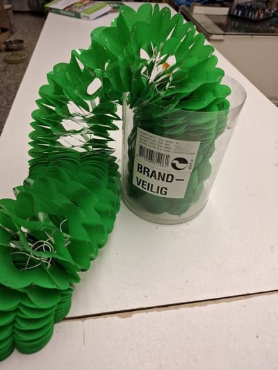 2x Groene Plastic Slinger 10 meter Brandveilig
