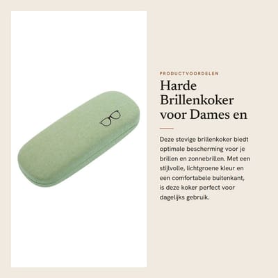 Dailygoods- Brillenkoker Harde Case - Draagbare Brillenkoker - Uniseks Design - Lichtgewicht - Bescherming tegen Krassen - 6.3x2.36x1.46 - Brillenetui