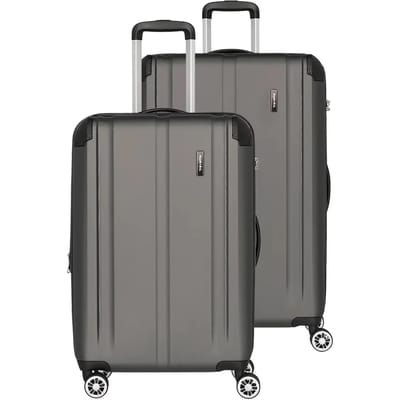 Travelite City 4-Wiel Kofferset 2st. - Harde bagage - TSA slot - anthrazit