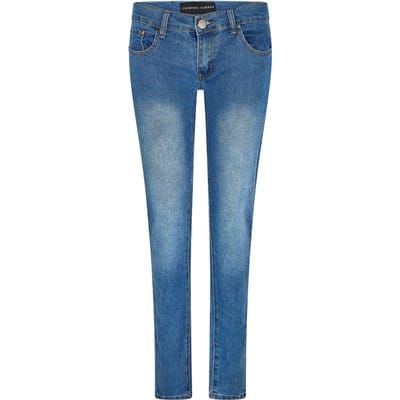 Criminal Damage Dames/Dames Denim Skinny Jeans (Middenblauw)