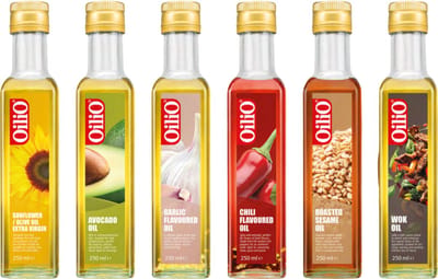 Olijfolie - Kookolie Pakket 6x250ml - Avocado Olie - Sesamolie - Chili - Knoflook & Wok - Extra Vierge - Kerstpakket