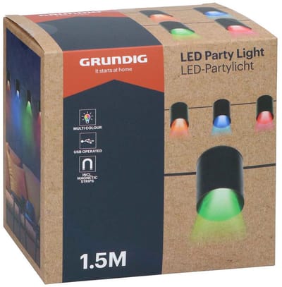 Grundig Led-feestverlichting 1,5m Met Led-verlichting - Kunststof