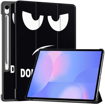 Coverup Tablethoes geschikt voor Samsung Galaxy Tab S10 FE Plus Hoesje - Tri-Fold Book Case met Wake/Sleep - Don't Touch