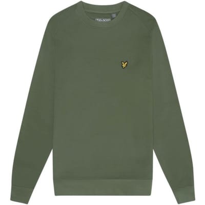 Lyle and Scott crew neck fly fleece sweater sportcasual heren -