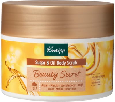 Kneipp - Sugar & Oil Body Scrub Beauty Secret - 2 x 220 gr - Voordeelverpakking