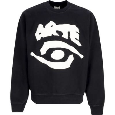 Lichtgewicht Crewneck Man Eye Front Crewneck Black