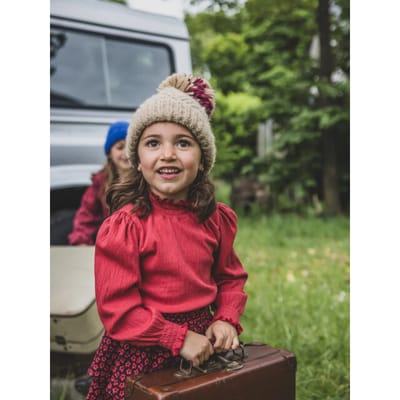 LOOXS Little Meisjes T-Shirt - Maat 128 in de kleur rood van 99% Cotton 1% Elasthane - 2532-7438-257