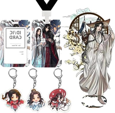 Allecta - Acryl Figuren Stand Decoratie Keychians ID-badgehouders voor fans 5 stuks.