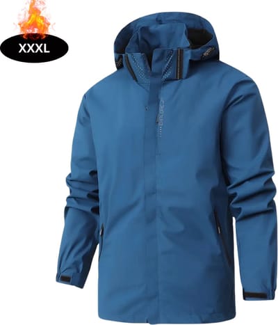 Livano Windjas Heren - Parka - Lente & Herfst - Jas - Volwassen - Windjack - Windbreaker - Outdoor - Donkerblauw - XXXL