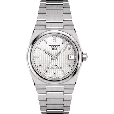 Tissot roestvrijstalen herenhorloge met witte parelmoeren wijzerplaat T137.207.11.111.00 wit