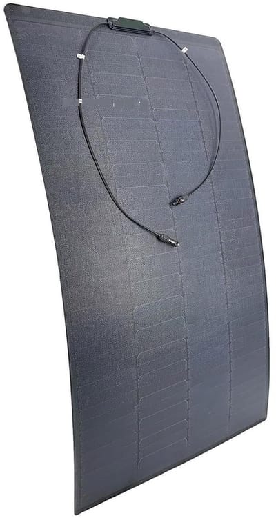 Zonnepaneel - Zonnecel paneel - Energie opwekken - Semi-flexibel ETFE - 100W - Zwart