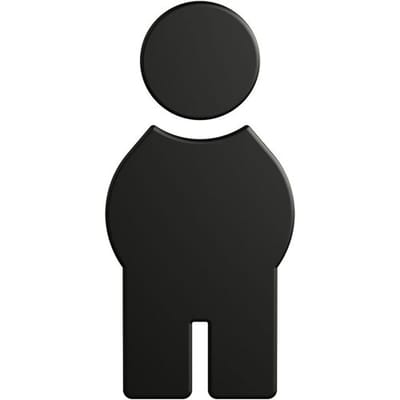 HEWI Series 477/801 Symbol Man 801.91B010 90
