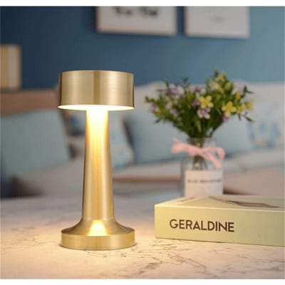 Dimbare tafellamp - draadloos & oplaadbaar - LED nachtlampje met touch sensor - geschikt voor slaapkamer & restaurant - wit - 3W - 1 stuk