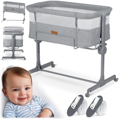 Nukido NK-243 Serie - Grijs Reisbench - Incl. Matras - Veiligheid en Comfort