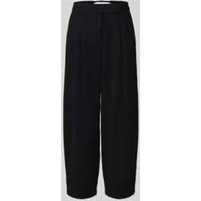 straight fit bandplooibroek met schuifhaak model 'LORAYA'