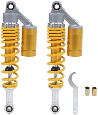 Yctze 340mm Aluminium en IJzer Achtervering Schokdemper voor ATV SUV - Universeel Geel