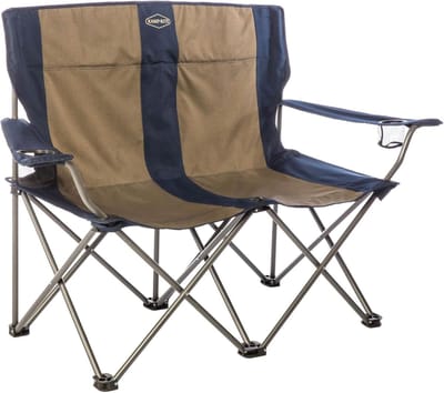 Dubbele klapstoel - Tweepersoons stoel - Kamperen en buiten - Inclusief draagtas - 107 x 46 x 43 cm