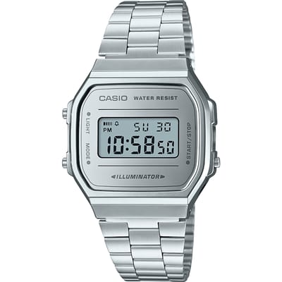 Casio Vintage Iconic A168WEM-7EF Unisex Horloge 36,3 mm - Zilverkleurig
