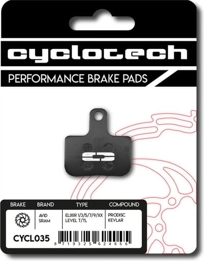 Sram Level - Sram DB remblokken, organisch. Cyclotech Prodisc Kevlar