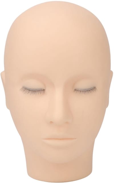 Mannequin Hoofd voor Oogmake-up - 3 Laags Zacht Silicoon voor Wimpertraining en Wimperextensions
