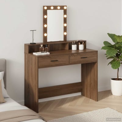 vidaXL - Kaptafel - Bruin - 100 - x - 41 - x - 140 - cm - Bewerkt - hout