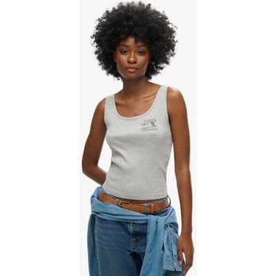 Superdry Athletic Essentials Geribd Hemdtopje Grijs Grootte: 42