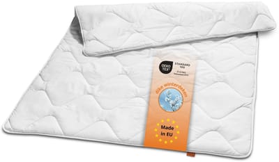 sleepling ultra warme dekbed - 135x200 cm winterdekbed - geschikt als extra dik dekbed en extra warme winterdeken - deken van 100% microvezel - Made in EU - 135 x 200 cm - wit
