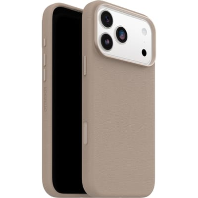 OtterBox Symmetry Cactus Leather Camera Control Apple iPhone 17 Pro Max Cottonwood Glen - light grey