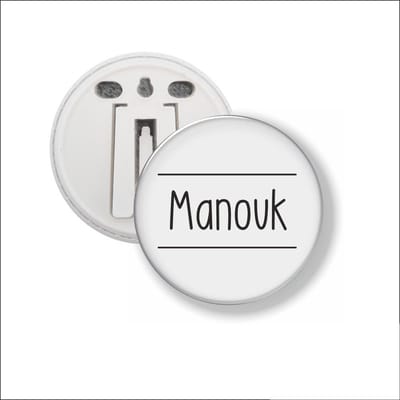 Button Met Clip 58 MM - Manouk