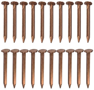Spijkers van koper voor montage en decoratie – 20 stuks 2 x 30 mm