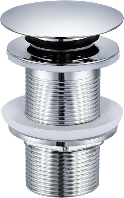 Wastafel Afval Unslotted Click Clack Plug Zonder Overloop voor Badkamer Gootsteen