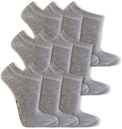 Naadloze sneakersokken | 9 paar | dames sneakersokken | ook in kindermaten | grijs, wit of zwart