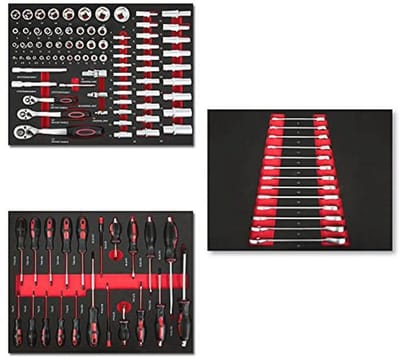 Multitool Gereedschapsset 114-delig voor Gereedschapswagen met Ergonomische Handgrepen
