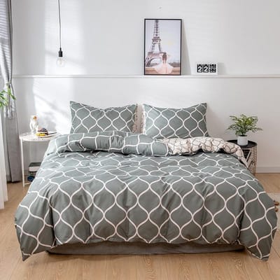 Europa en Amerika Donkere Bloemenprint Dekbedovertrekset Queen King Size Beddengoedset Twin Eenpersoons Tweepersoons Bedsets Huis Quiltovertrekken 135x200cm 2 pcs set&set