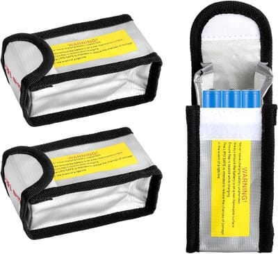 Accukluistas - Batterijtas Veiligheid - Laden Transport - Explosiebestendig Vuurvast - 125 x 65 x 5